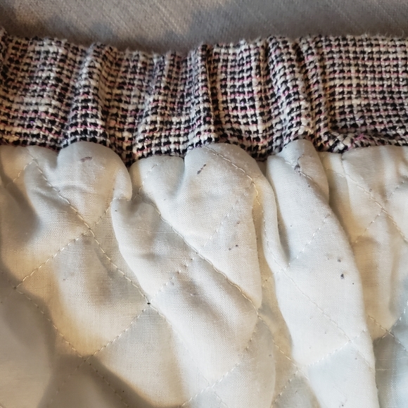 Zara Tweed Puff Sleeve Belted Jacket Small - Picture 11 of 12